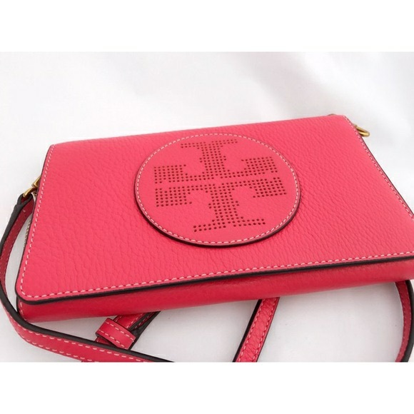 Tori Burch Red Ginger Crossbody Bag - Picture 2 of 5